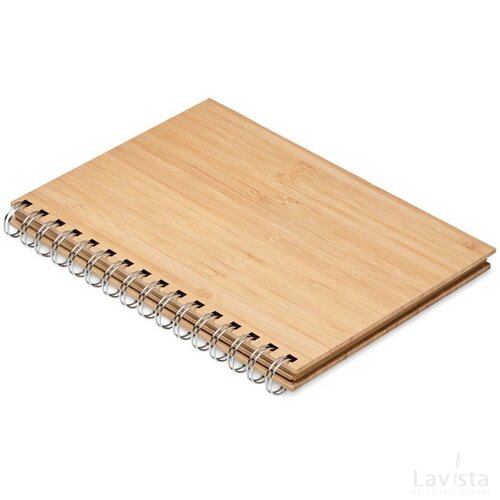 A5 notitieboekje van bamboe Bram hout