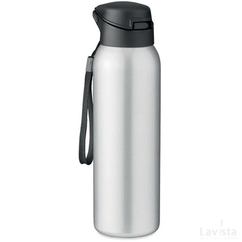 Dubbelwandige fles 580 ml Louc mat zilver