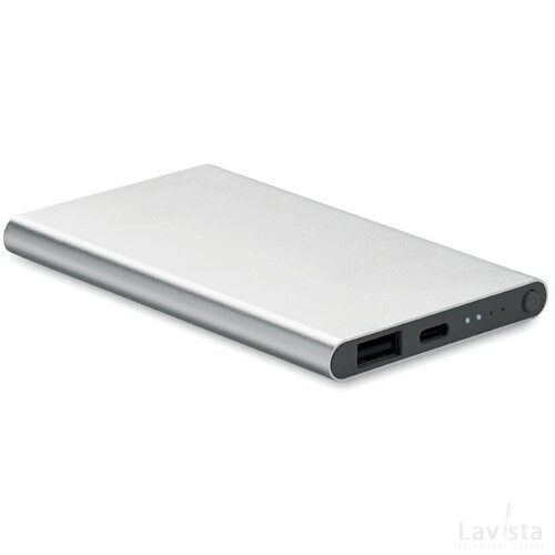 4000 mah power bank type c Powerflat c mat zilver