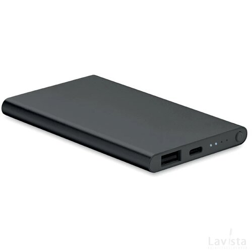 4000 mah power bank type c Powerflat c zwart