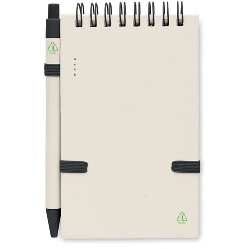 A6 gerecycled karton notebook Mito set zwart