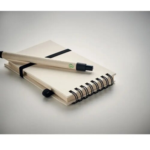 A6 gerecycled karton notebook Mito set zwart