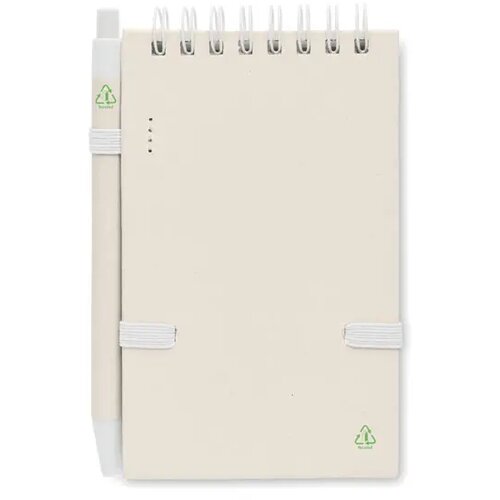 A6 gerecycled karton notebook Mito set wit