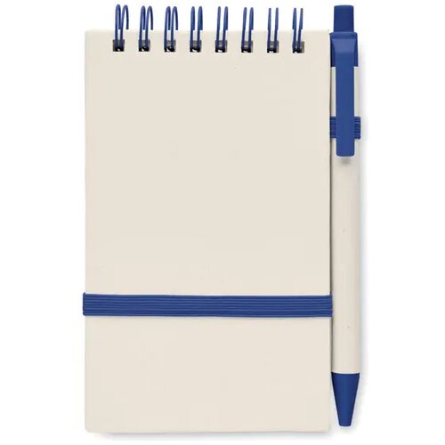 A6 gerecycled karton notebook Mito set blauw