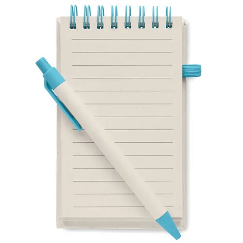 A6 gerecycled karton notebook Mito set turquoise