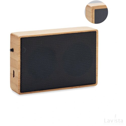 Draadloze luidspreker solar Solae hout
