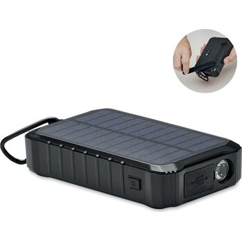 8000 mah zon/dynamo lader Dya zwart