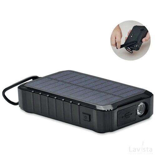 8000 mah zon/dynamo lader Dya zwart