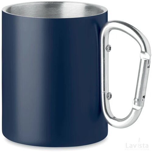 Metalen mok dubbelwandig 300ml Trumba donker marineblauw