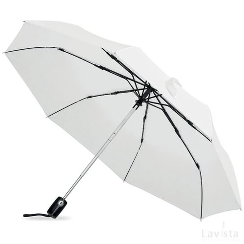 21" windbestendige paraplu Gentlemen wit