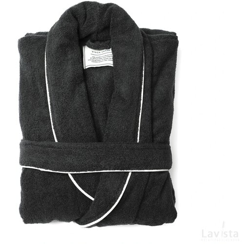 VINGA Harper badjas L/XL grijs