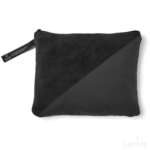 VINGA RPET Active Dry handdoek 140x70 zwart