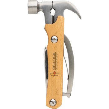 Houten multitoolhamer bruin