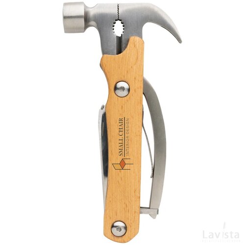 Houten multitoolhamer bruin