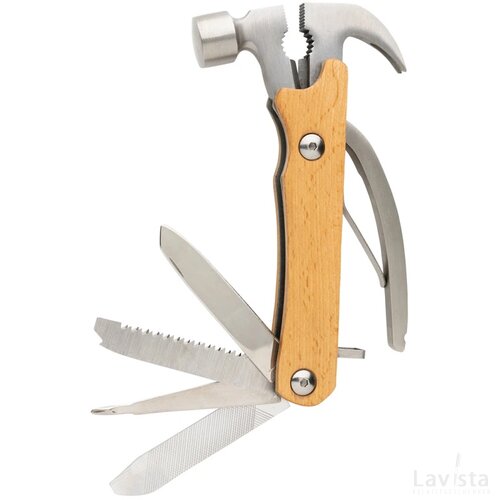Houten multitoolhamer bruin
