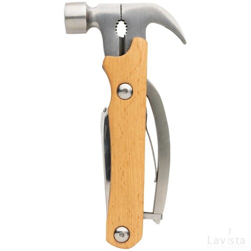 Houten multitoolhamer bruin