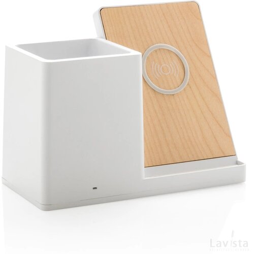 Ontario RCS recycled plastic 10W draadloze lader wit