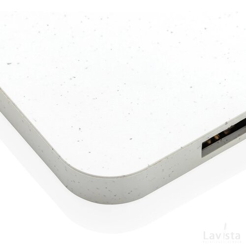 RCS gerecycled plastic 10W draadloos oplader met USB-poorten wit