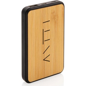 RCS gerecycled plastic 5.000 mAh Powerbank bruin