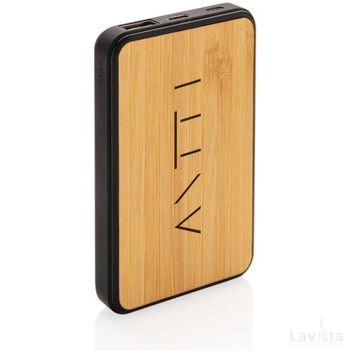 RCS gerecycled plastic 5.000 mAh Powerbank bruin