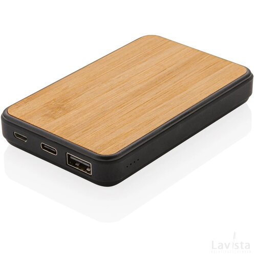 RCS gerecycled plastic 5.000 mAh Powerbank bruin