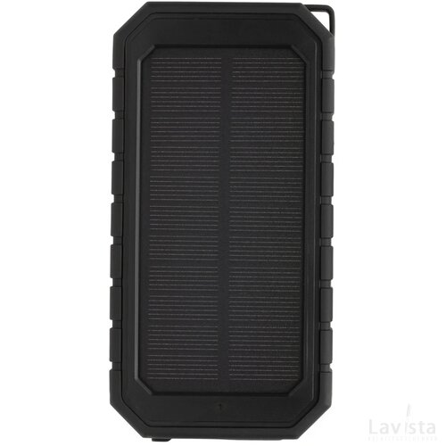 RCS recycled plastic solar powerbank 10W Wireless zwart