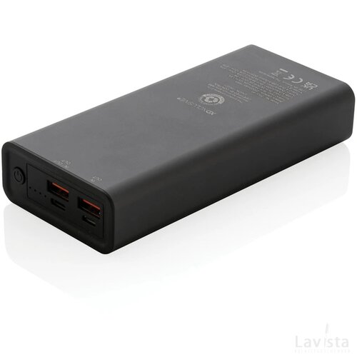 Terra RCS gerecyclede 20W aluminium powerbank 20.000 mAh grijs