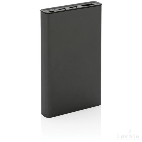 Terra RCS gerecyclede aluminium powerbank 5.000 mAh grijs