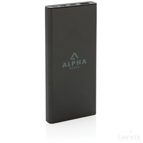 Terra RCS gerecyclede 18W aluminium powerbank 10.000 mAh grijs