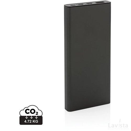 Terra RCS gerecyclede 18W aluminium powerbank 10.000 mAh grijs