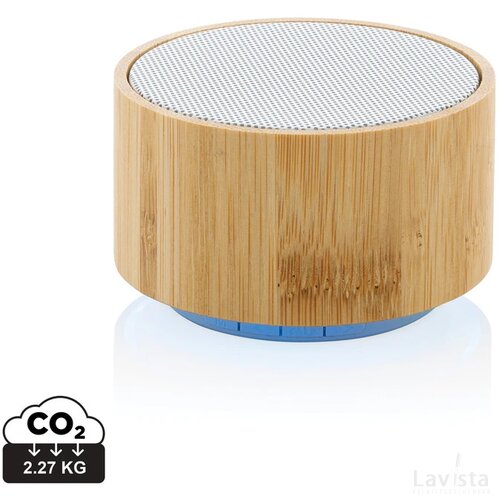 RCS gereycled plastic en bamboe 3W draadloze luidspreker wit