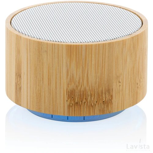 RCS gereycled plastic en bamboe 3W draadloze luidspreker wit