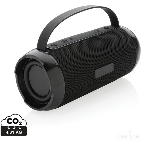 RCS recycled plastic Soundboom waterdichte 6W luidspreker zwart