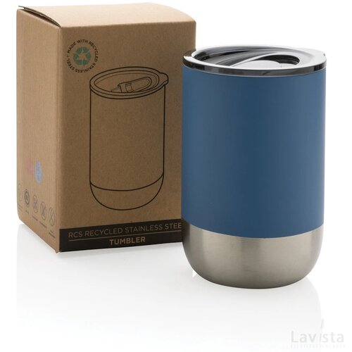 RCS gerecycled roestvrijstalen beker blauw