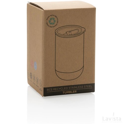 RCS gerecycled roestvrijstalen beker blauw