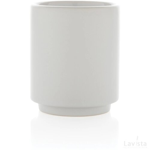 Keramische stapelbare mok 180 ml wit