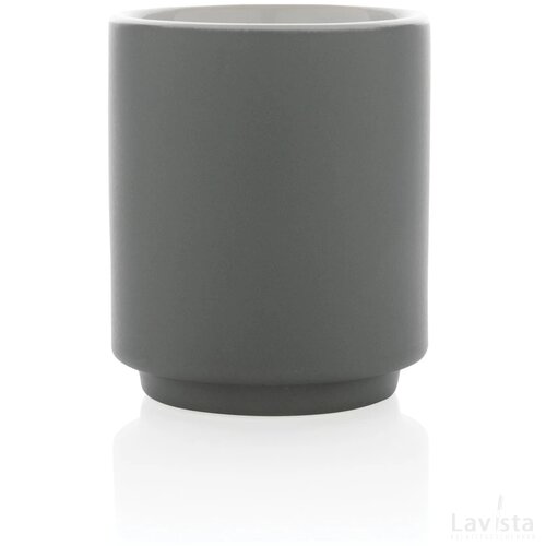 Keramische stapelbare mok 180 ml grijs