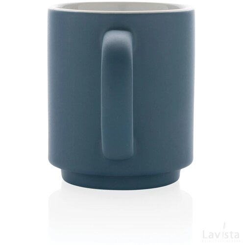 Keramische stapelbare mok 180 ml blauw