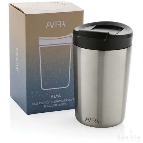 Avira Alya RCS gerecycled roestvrijstalen beker 300ML zilver