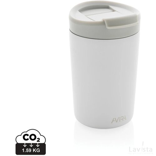 Avira Alya RCS gerecycled roestvrijstalen beker 300ML wit