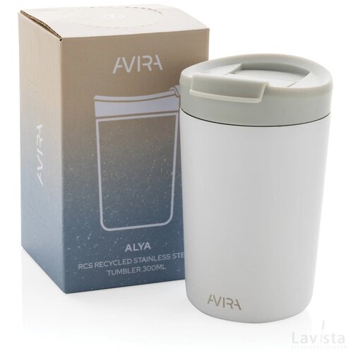 Avira Alya RCS gerecycled roestvrijstalen beker 300ML wit