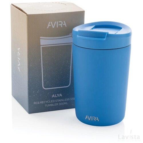 Avira Alya RCS gerecycled roestvrijstalen beker 300ML blauw
