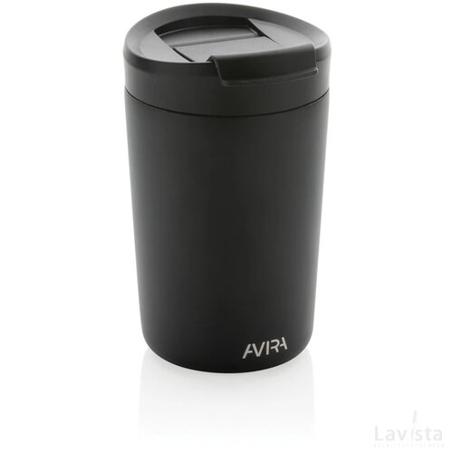 Avira Alya RCS gerecycled roestvrijstalen beker 300ML zwart