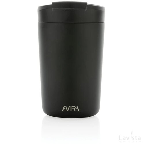 Avira Alya RCS gerecycled roestvrijstalen beker 300ML zwart