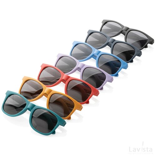 GRS zonnebril van gerecycled PP-plastic turquoise