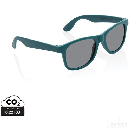 GRS zonnebril van gerecycled PP-plastic turquoise