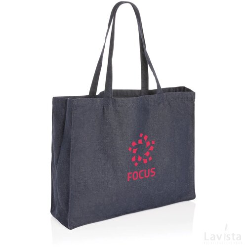 Impact AWARE™ recycled denim shopper blauw