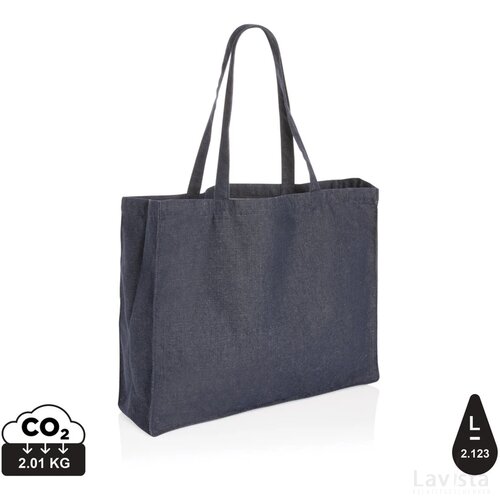 Impact AWARE™ recycled denim shopper blauw