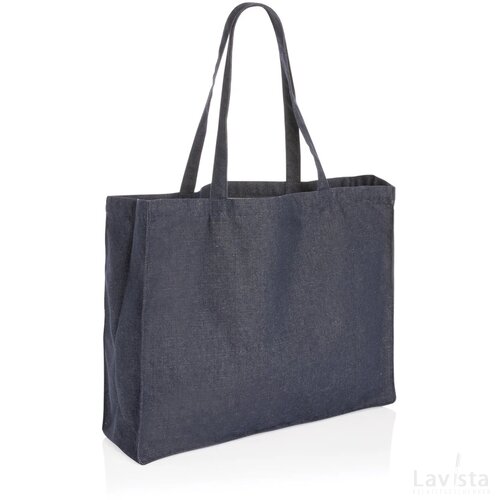 Impact AWARE™ recycled denim shopper blauw