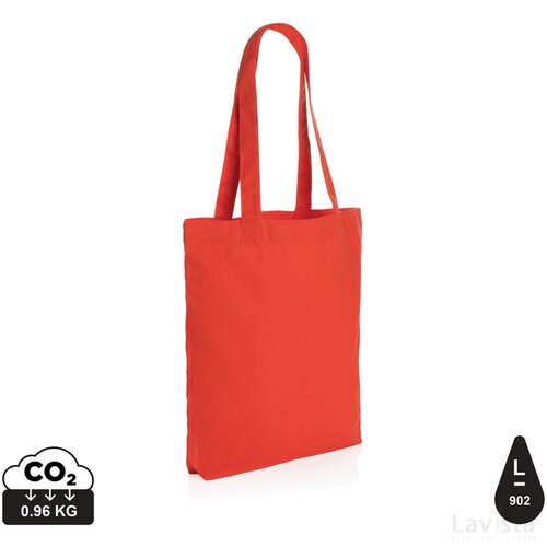 Impact Aware™ recycled canvas draagtas 285gsm luscious red